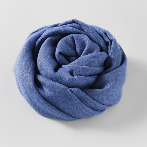 Cotton and linen sunscreen silk scarf small scarf beach long silk scarf